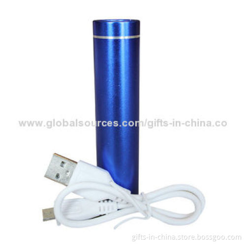 Power Bank/Charger for iPhone with Flash Light, 2,600mAh Capacity, 5V/1A Input